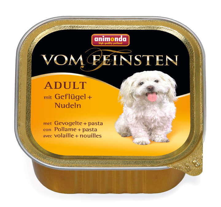 animonda Hunde-Nassfutter Vom Feinsten Adult Geflügel + Nudeln